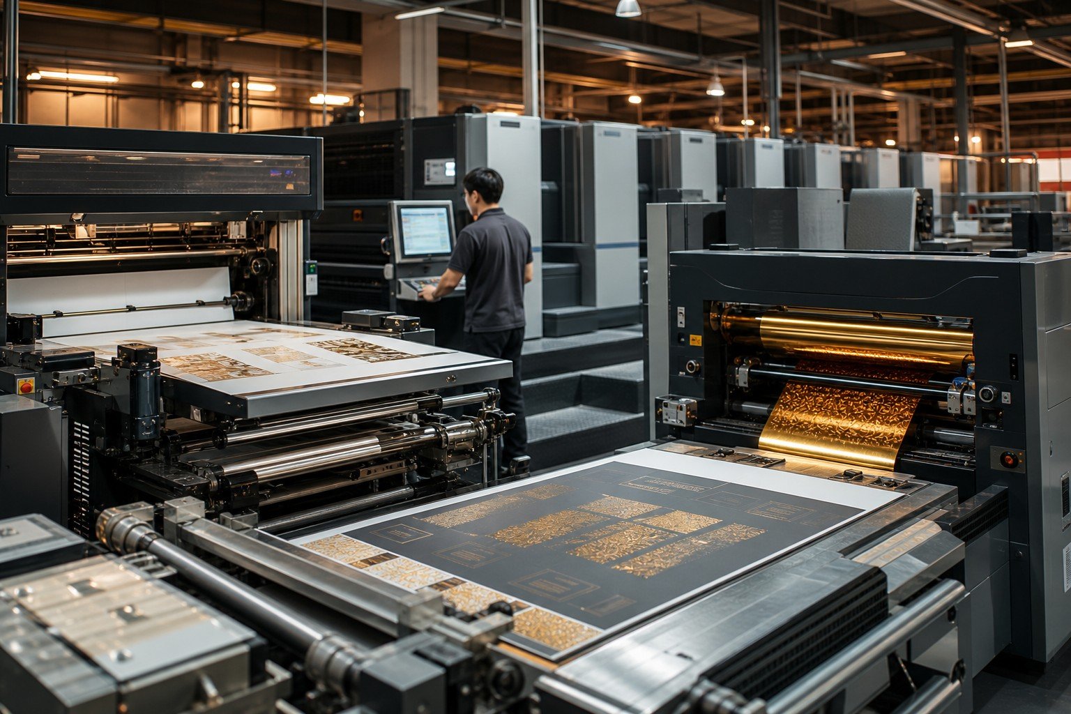 Printing and finishing workflow illustration
